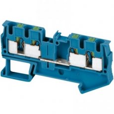 Schneider Automation NSYTRP44BL  Push-in terminal, 4pts, 4mm?, blue  EAN: 3606480533334   Op bestelling, geen terugname