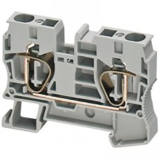 Schneider Automation NSYTRR102  Spring terminal, 2pts, 10mm?, grey  EAN: 3606480532832   Op bestelling, geen terugname