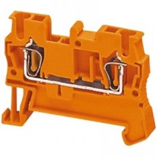 Schneider Automation NSYTRR22AR  Spring terminal, 2pts, 2,5mm?, orange  EAN: 3606480532528   Op bestelling, geen terugname