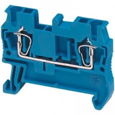 Schneider Automation NSYTRR22BL  Spring terminal, 2pts, 2,5mm? blue  EAN: 3606480532511   Op bestelling, geen terugname