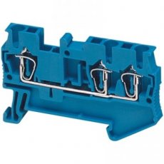 Schneider Automation NSYTRR23BL  Spring terminal, 3pts, 2,5mm? blue  EAN: 3606480532559   Op bestelling, geen terugname