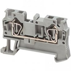 Schneider Automation NSYTRR42  Spring terminal, 2pts, 4mm?, grey  EAN: 3606480532672   Op bestelling, geen terugname