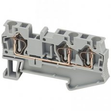 Schneider Automation NSYTRR43  Spring terminal, 3pts, 4mm?, grey  EAN: 3606480532719   Op bestelling, geen terugname