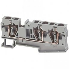 Schneider Automation NSYTRR63  Spring terminal, 3pts, 6mm?, grey  EAN: 3606480532894   Op bestelling, geen terugname