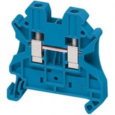 Schneider Automation NSYTRV42BL  Screw terminal, 2pts, 4mm? blue  EAN: 3606480531903   Op bestelling, geen terugname