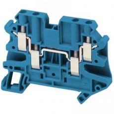 Schneider Automation NSYTRV44BL  Screw terminal, 4pts, 4mm? blue  EAN: 3606480532016   Op bestelling, geen terugname