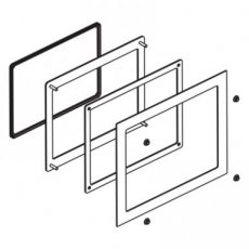 Schneider Automation HMIZGC01  PANEL CUT-OUT ADAPT. XBTGT4-HMIDT3  EAN: 3606480687440   Op bestelling, geen terugname