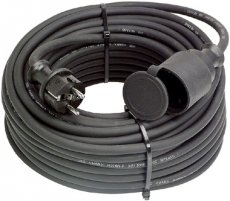 Schwabe 860336  Verlengkabel rubber, 20m H07RN-F 3G1,5  EAN: 4059948000265   Op bestelling, geen terugname