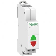 Schneider Distribution A9E18328  iV SIGNAALLAMP DUBBEL WIT/WIT 110-230V  EAN: 3606480088407   Op bestelling, geen terugname