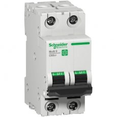 Schneider Distribution M9F21201  M9 C60SP 2PB 1A 10KA 480Y/277V UL1077  EAN: 3606481167842   Op bestelling, geen terugname