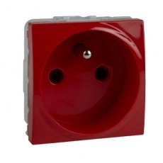 Schneider Residential MGU303903  STOPCONTACT 2P+A ROOD SCHROEFAANSLUITING  EAN: 8420375124378   Op bestelling, geen terugname