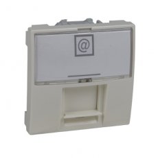 Schneider Residential MGU946025  CENTRAALPLAAT RJ45 AMP/KRONE 2M IVOOR  EAN: 8420375127485   Op bestelling, geen terugname