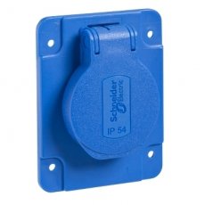 Schneider Distribution PKS61B  INBWCONTDS SCHUKO 65x85 IP55 BLAUW  EAN: 3303432319915   Op bestelling, geen terugname