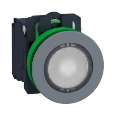 Schneider Automation XB5FW31G5C0  FM WH FLUSH CAPS ILL. PB W/ LED 120vAC 1  EAN: 3606489761424   Op bestelling, geen terugname