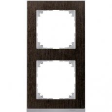 Schneider Residential MTN4020-3671  M-Pure Decor 2-gang frame Wenge  EAN: 3606480593239   Op bestelling, geen terugname