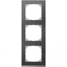 Schneider Residential MTN4030-3669  M-Pure Decor 3-gang frame Slate  EAN: 3606480593369   Op bestelling, geen terugname