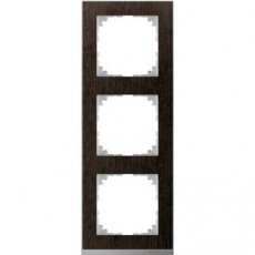 Schneider Residential MTN4030-3671  M-Pure Decor 3-gang frame Wenge  EAN: 3606480593246   Op bestelling, geen terugname