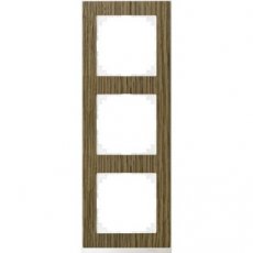 Schneider Residential MTN4030-3674  M-Pure Decor 3-gang frame Oak  EAN: 3606480593185   Op bestelling, geen terugname