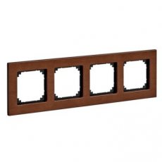 Schneider Residential MTN4054-3472  Wood frame 4g cw M-Ele  EAN: 3606480458125   Op bestelling, geen terugname