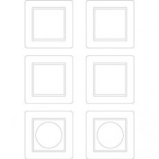 Schneider Residential MTN4061-3500  Labelling sheet 1gang frame M-Creativ  EAN: 3606480566738   Op bestelling, geen terugname