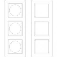 Schneider Residential MTN4063-3500  Labelling sheet 3gang frame M-Creativ  EAN: 3606480566752   Op bestelling, geen terugname