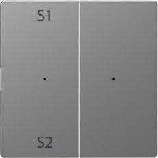 Schneider Residential MTN5226-6036  Rocker PB mod.2g(S1/S2+blank)stst SDsg  EAN: 3606480918490   Op bestelling, geen terugname