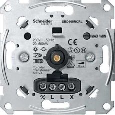 Schneider Residential MTN51390000  DRAAIDIMMER UNIVERSEEL 20-600W  EAN: 3606480298080   Op bestelling, geen terugname