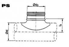 CODUME PS355125DB  Zadelstuk 355-125 mm  EAN: 0000000000000   Op bestelling, geen terugname