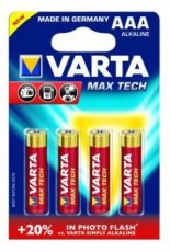 VARTA 4703.101.404  Batterij LONGLIFE MAX POWER AAA 1,5V (4)  EAN: 4008496104734   Op bestelling, geen terugname