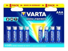 VARTA 4903.121.418  Batterij LONGLIFE POWER AAA 1,5V LR3 (8)  EAN: 4008496559787   Op bestelling, geen terugname
