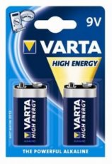 VARTA 4922.121.412  Batterij LONGLIFE POWER 9V 6LP3146 (2)  EAN: 4008496559909   Op bestelling, geen terugname