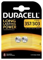 DURACELL D357BL  DURACELL SPECIALTY SILVER 303/357 (x2)  EAN: 5000394013858