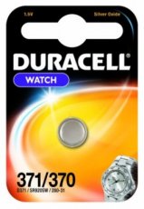 DURACELL D371  Knoopcel 1,55 V SR69 371  EAN: 5000394067820   Op bestelling, geen terugname