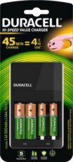 DURACELL CEF27INCLAA+AAA  Lader CEF27 + batterijen (2 AA & 2 AAA)  EAN: 5000394036529