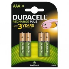DURACELL HR3AAA4  DURACELL RECHARGE PLUS AAA (x4)  EAN: 5000394090231