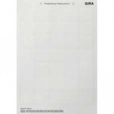 GIRA 108900  Tekstlabels 38 x 36 mm Accessoires  EAN: 4010337003830   Op bestelling, geen terugname