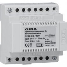 GIRA 129600  Voeding DC 24V 300mA DIN-rail  EAN: 4010337296003