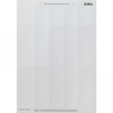 GIRA 109000  Tekstlabels 38 x 54 mm Accessoires  EAN: 4010337040156   Op bestelling, geen terugname