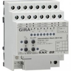 GIRA 103900  Jl.act. 4-v AC 230V hand KNX DIN-rail  EAN: 4010337042211   Op bestelling, geen terugname