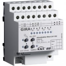 GIRA 215400  Jl.act. 4-v DC 24V hand KNX DIN-rail  EAN: 4010337082248   Op bestelling, geen terugname