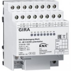 GIRA 212800  Binaire ing. 8v 12-48V AC/DC potvrij KNX  EAN: 4010337018841