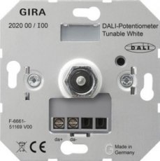 GIRA 202000  DALI-potentiom. Tunable WH Basiselement  EAN: 4010337023463   Op bestelling, geen terugname