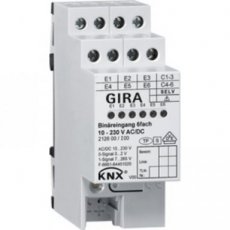 GIRA 212600  Binaire ing. 6v 10-230V AC/DC KNX DIN  EAN: 4010337018834   Op bestelling, geen terugname