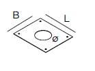 MODULAR 12290730  Gypkit 100x120x?45  EAN: 5413987179617   Op bestelling, geen terugname