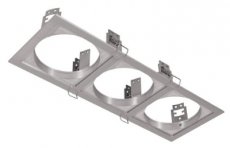 PSM LIGHTING FRAME3B.14  3x?85-87 SCS SYSTEM alu satijn  EAN: 5400853048702   Op bestelling, geen terugname
