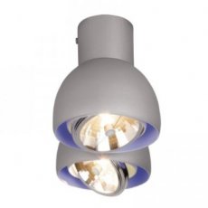 PSM LIGHTING 1812.11M.14.B  OLIVIA mat grijs text/alusat/led blauw  EAN: 5400853083666   Op bestelling, geen terugname