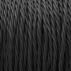 PSM LIGHTING TWISTEDCABLE.TXW2  CABLE zwart gedraaide textielkabel 3x0,7  EAN: 5400853247334   Op bestelling, geen terugname