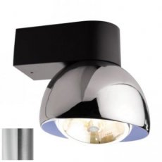 PSM LIGHTING 1819.D0WN.11M.14.B  OLIVIA wandlicht 50W grijs/satijn  EAN: 5400853085868   Op bestelling, geen terugname