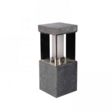 PSM LIGHTING T298.400.38.5B  PORTO GRANDE tuinpaal blauwsteen/inox  EAN: 5400853141908   Op bestelling, geen terugname