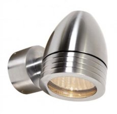 PSM LIGHTING W1319.220.37A  CUBA wandlicht incl.glas 75W grijs ano  EAN: 5400853043653   Op bestelling, geen terugname